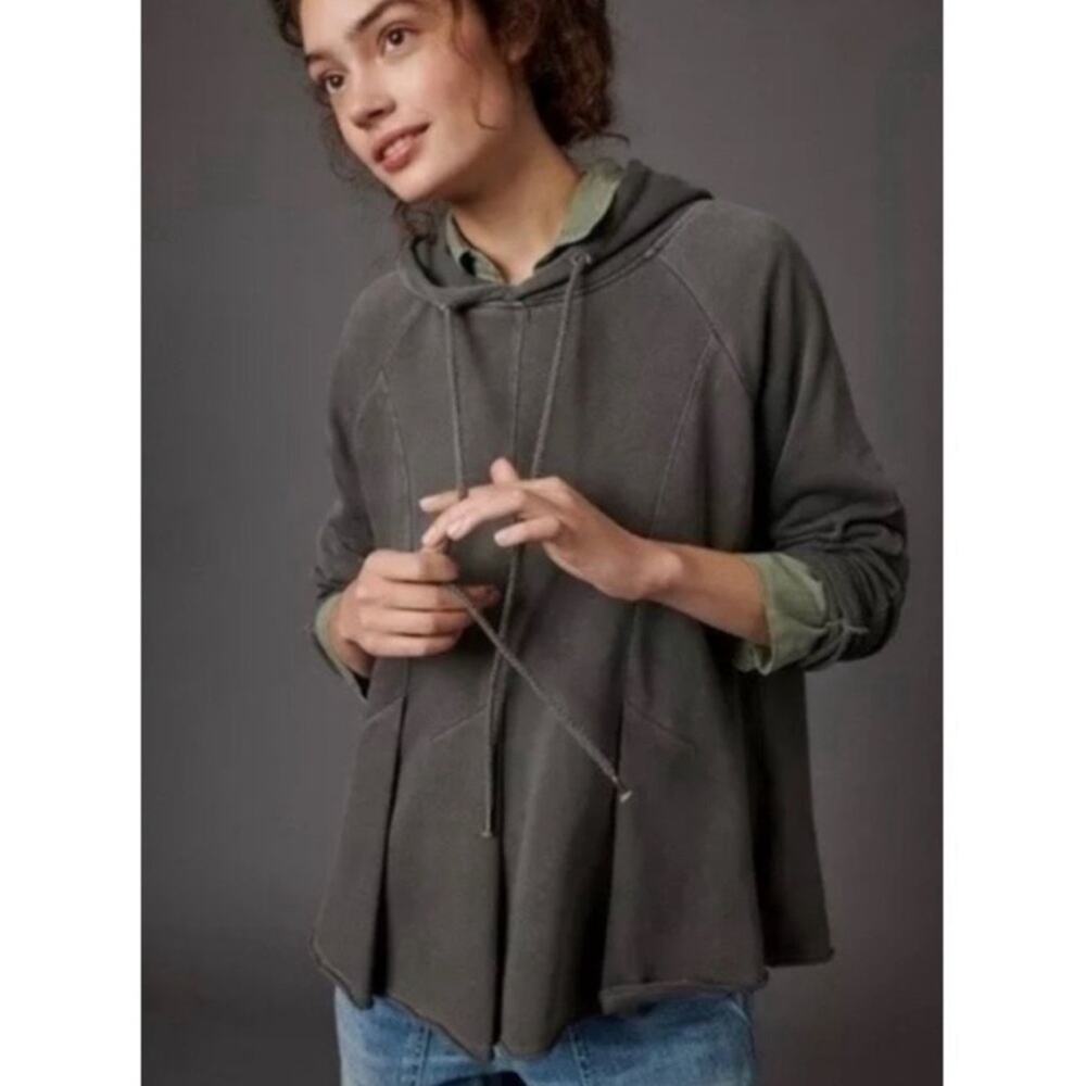 ANTHROPOLOGIE PILCRO AND THE LETTERPRESS Flynn Gray Hoodie Size XS